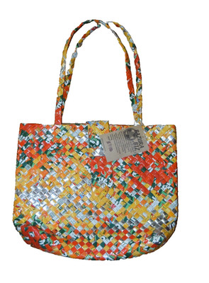 Bazura Biz Tote Bag Recycled Materials NEW with Tags Made in Philippines