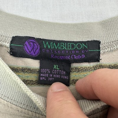 Vintage Wimbledon All Over Print T Shirt Adult XL Grunge Hipster