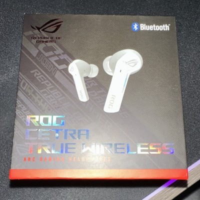 ASUS ROG Cetra True Wireless Bluetooth Earbuds White Hybrid ANC Built-In Mic