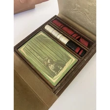 VTG Travel Games 1970s (2) - Poker Chips & Cards & Cribbage - 5” Mini SPARTAN CO