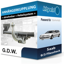 Für Saab 9/3 Fliessheck 02.1998-08.2003 G.D.W. Anhängerkupplung abnehmbar neu