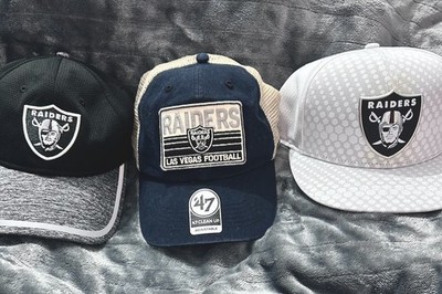 New Era & 47 Las Vegas Raiders NFL Adjustable Women's Hats Black White