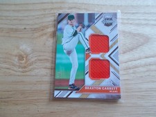 Braxton Garrett 2018 Elite Extra Edition Dual G/U Jersey RC #'d 55/199