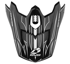 EVS Helmet Visor T3 Pinner Matte Black/White -Open Box