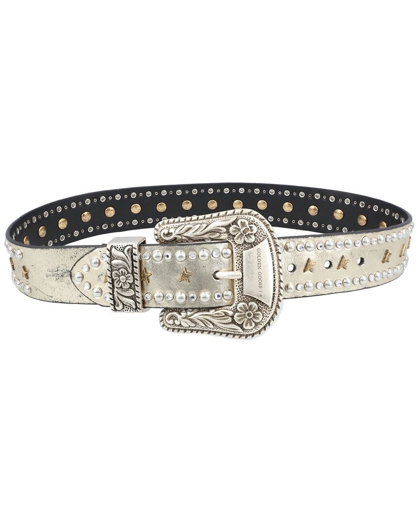 Ремень из кожи Золотого гуся Женский Золотой 75 52690₽