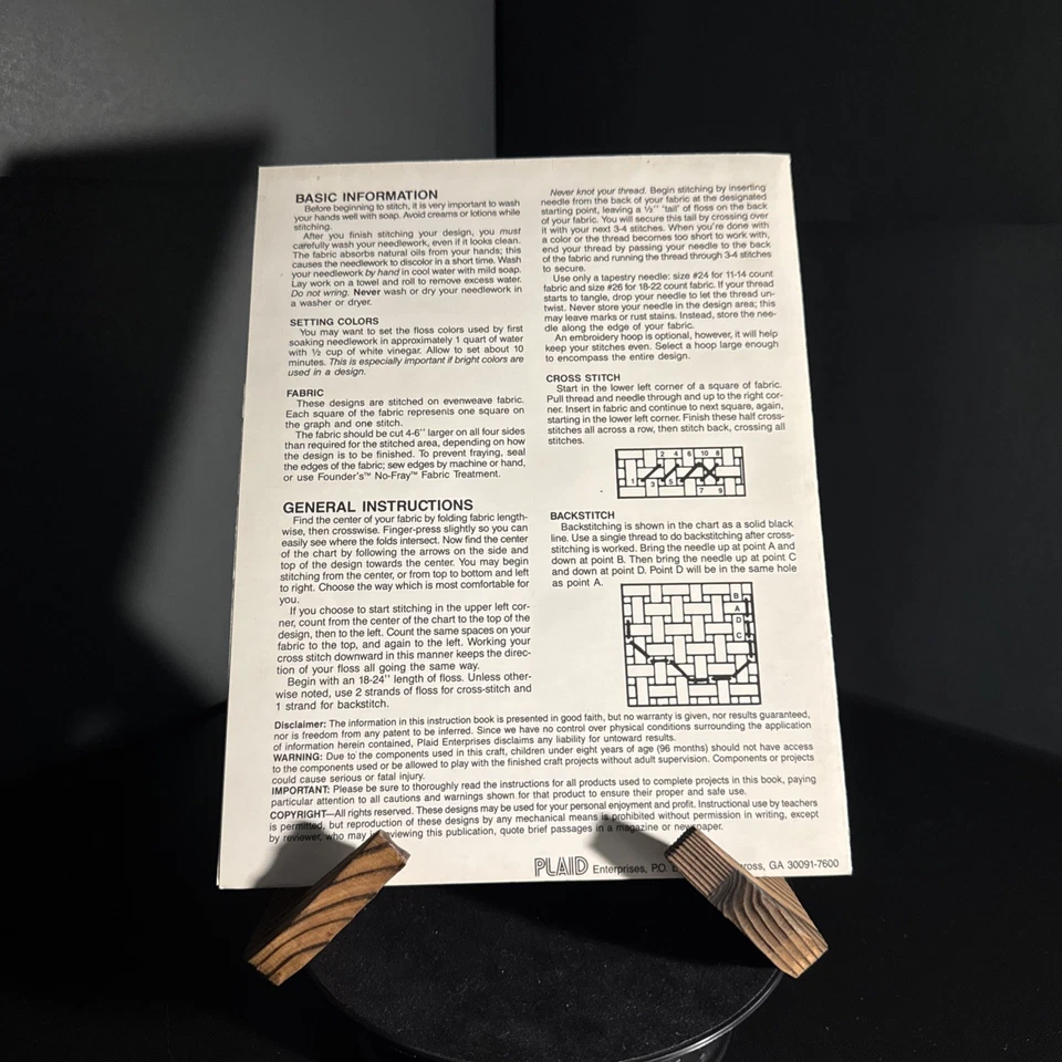 Plaid Raphael and Awesome Pizza Dude Cross Stitch Pattern #9002 Mirage Studios - Image 4 of 4