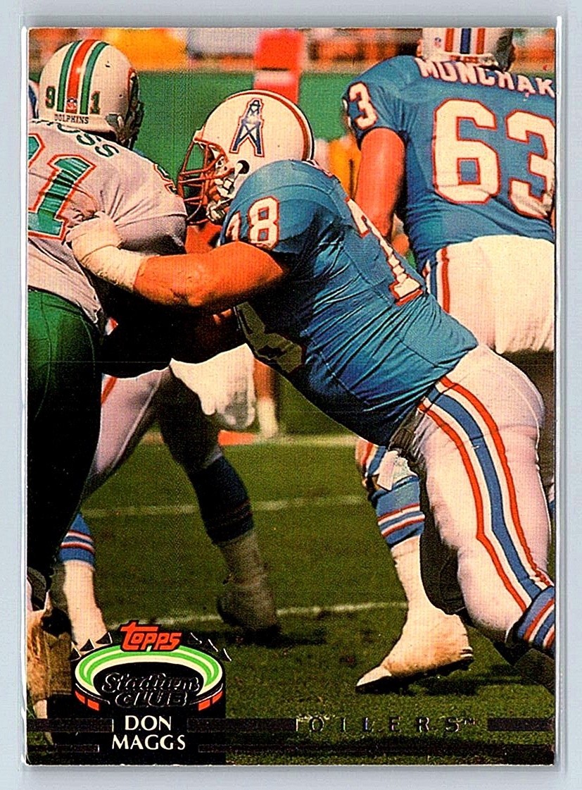 Don Maggs - Houston Oilers 1992 Stadium Club #8