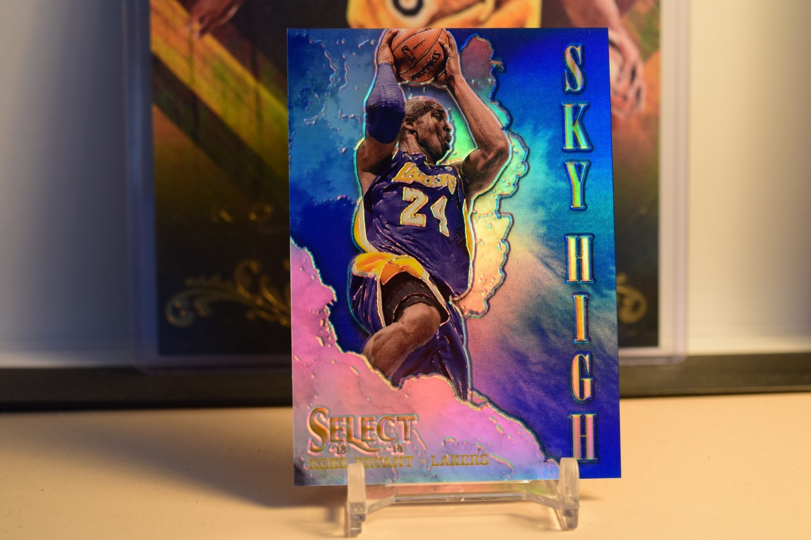 2013-14 Kobe Bryant Panini Select Sky High Blue Prizm #'d/49 Sentimental Beauty!