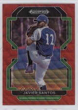 2022 Panini Prizm Draft Picks Red Wave Prizm Javier Santos #PDP211 0u66