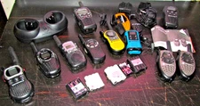 Lot of 10 Motorola/Cobra/Midland 2-Way Walkie Talkie Radios Read details! Extras