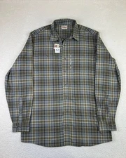 RedHead Shirt Mens XLT Plaid Green Blue Long Sleeve Button Up Bass Pro NEW