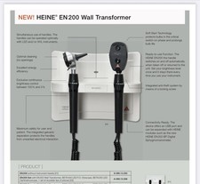 Heine Wall Transformer A-095-12-208-166 Otoscope And Opthalmascope EN200/BETA400