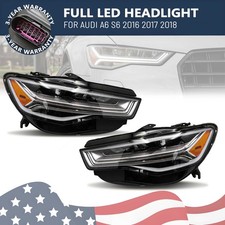 Left+right For Audi A6 S6 2016 2017 2018 W/led Drl Full Led Headlight Headlamp