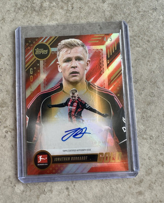 Topps Bundesliga Gold 2025/26 Jonathan Burkardt Eintracht Frankfurt 4/5 Auto!