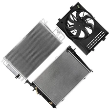 PICKOOR Electric Radiator Condenser Cooling Fan Kit For Hyundai Tucson 2005-2009