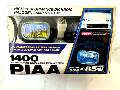 PIAA Dichroic Fog Lamps 1400 Series High Performance  Yellow/Amber.   Lamps Only - product listing photo
