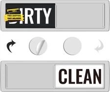 Kitchentour Dishwasher Magnet Clean Dirty Sign, Upgrade Super Strong Clean Dirty