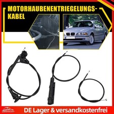 51238176596 Bet�tigungszug Motorhaube f�r BMW 5er E39 Limousine Touring 3er Set