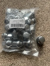 20 M12X1.5  Fits Ford Mondeo Alloy Wheel Nuts Lug Silver 19mm Hex
