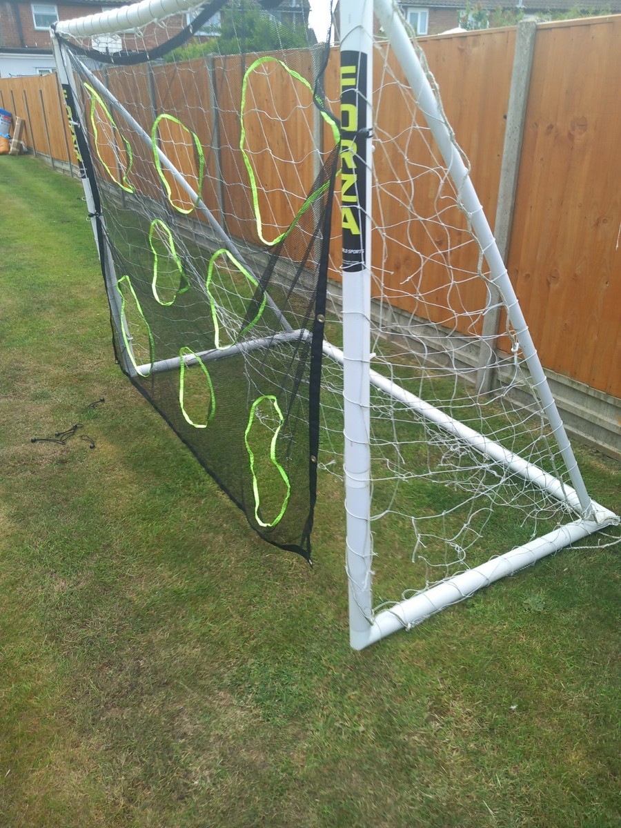 8 X 6 FORZA football Goal Post With 8 X 6 Football Goal Target