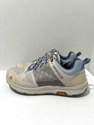 Vasque Breeze LT Low GTX Womens hiking Vibram shoes light grey/blue color size 8