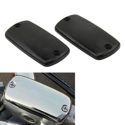 2x Abdeckkappe Bremsflüssigkeitsbehälter vorn für Honda Valkyrie Goldwing Black