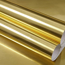 Gold Contact Paper Peel and Stick Metallic Self Adhesive Removable Wallpaper Wat