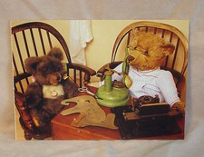 Steiff - Steiff Minky Zotty and Teddy Postcard