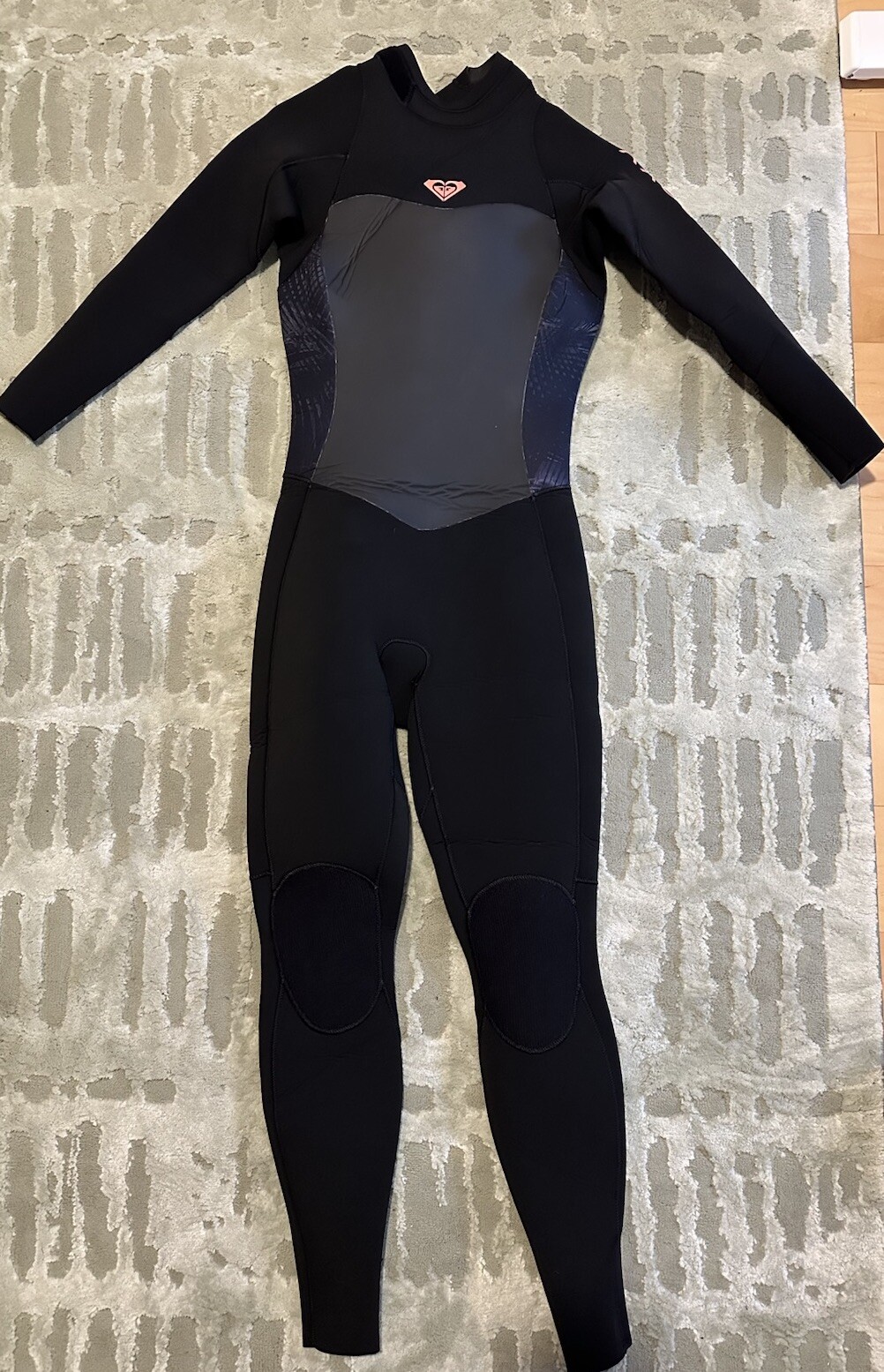 Roxy Women's Syncro Back Zip Wetsuit 5/4/3 Black, Size 2