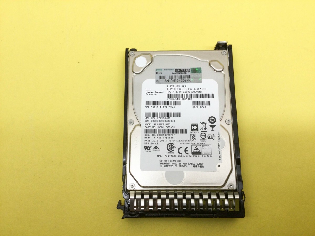 881457-B21 HPE 2.4TB 10K 12Gb/s SFF 2.5