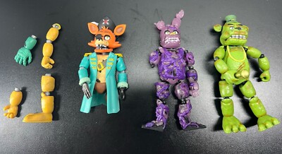 3-Five Nights At Freddy's FNAF 6'' Funko Action Figures complete Shamrock Freddy