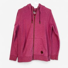 Eddie Bauer Women's Purple Full Zip-Up Active Sweater Size L
