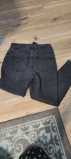 Maurices Black Denim Everflex High Rise Skinny Straight Jeans Sz Medium