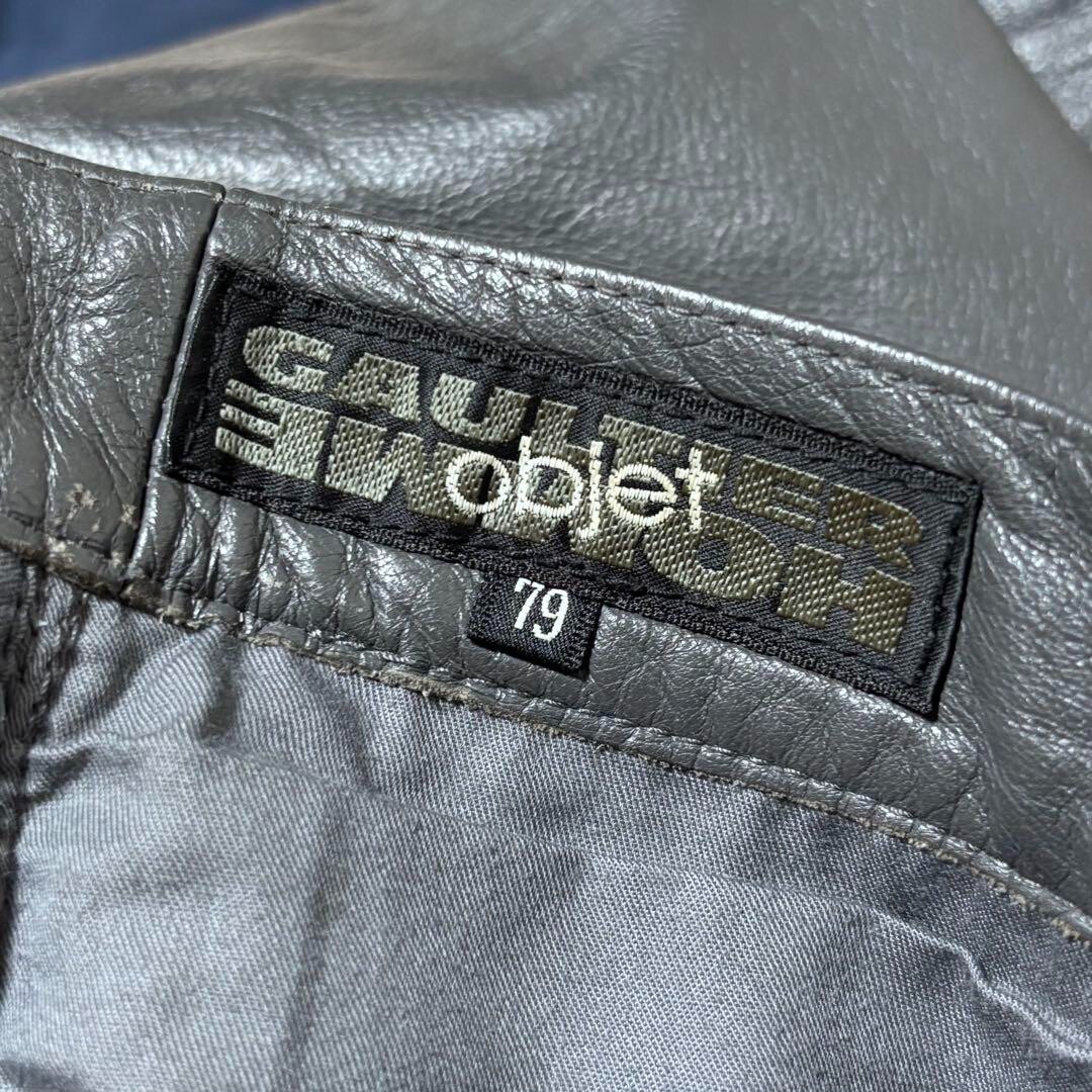 Rare 90s Vintage Jean Paul Gaultier Homme Leather Pants