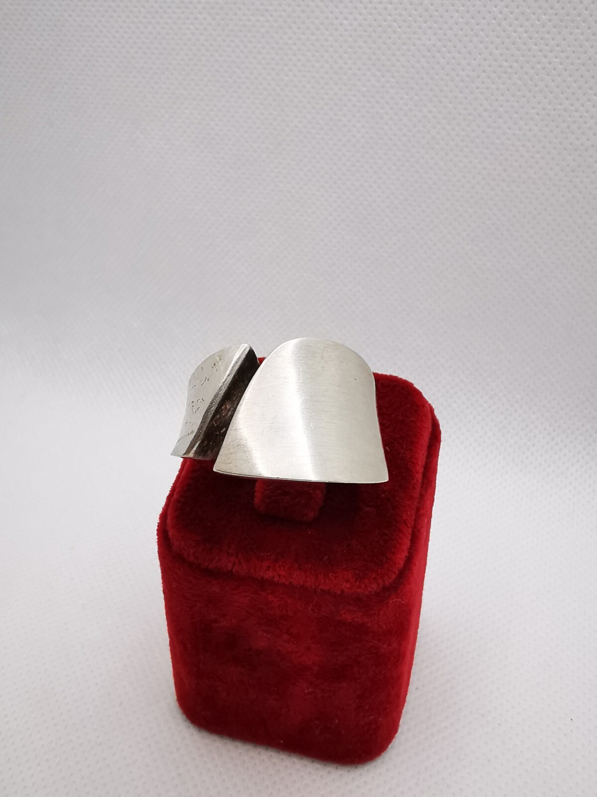 Designer Unisex Solid Ring Symbol Ring Silver Rin… - image 2