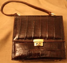 vintage crocodile purse