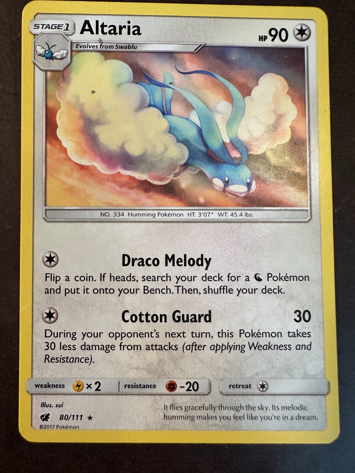 Altaria 80/111 Sm-Crimson Invasion Regular