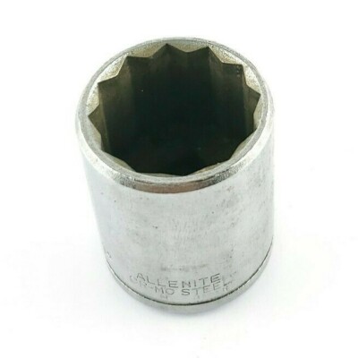 Allen-Night CR-MO Size 1' Solid Socket Strong Steel Made In Japan USA Seller