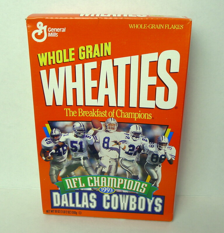 Dallas Cowboys Sealed Wheaties Cereal Box 1993 Super Bowl XXVIII eBay