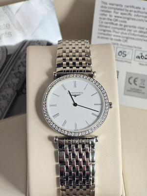 Longines La Grande de Classique Quartz 29 Diamant Damenuhr L4.513.0.11.6 FULLSET