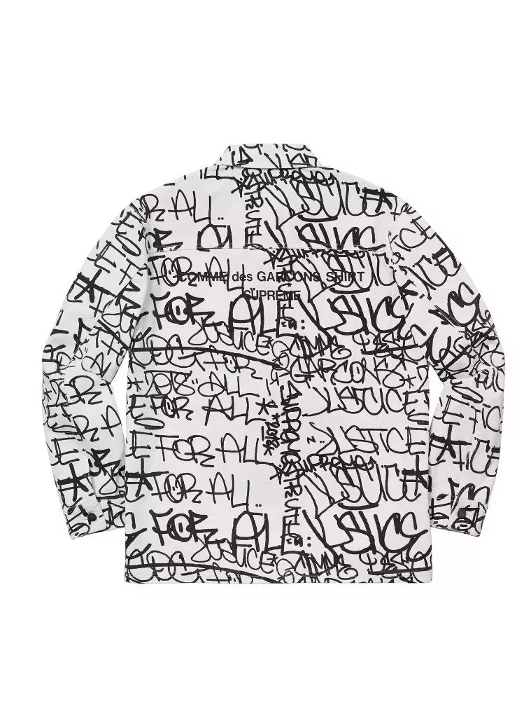 Supreme Printed Canvas Chore Coat ギャルソン-