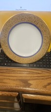 VINTAGE BOLAN LODGE F.& A.M. 1876-1926.  PRE-OWNED 24K GOLD HAND DECORATED PLATE