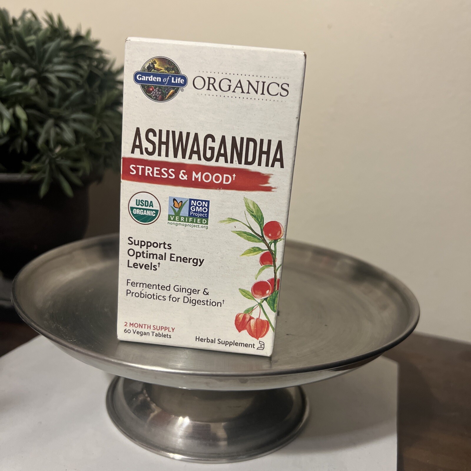 Garden of Life mykind Organics Ashwagandha Stress & Mood 60  Tabs