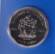 AUSTRALIAN: 2001 50 CENT FEDERATION VICTORIA UNC COIN #4056