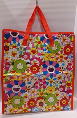 Takashi Murakami japanese kawaii hobicore flower reusable eco tote