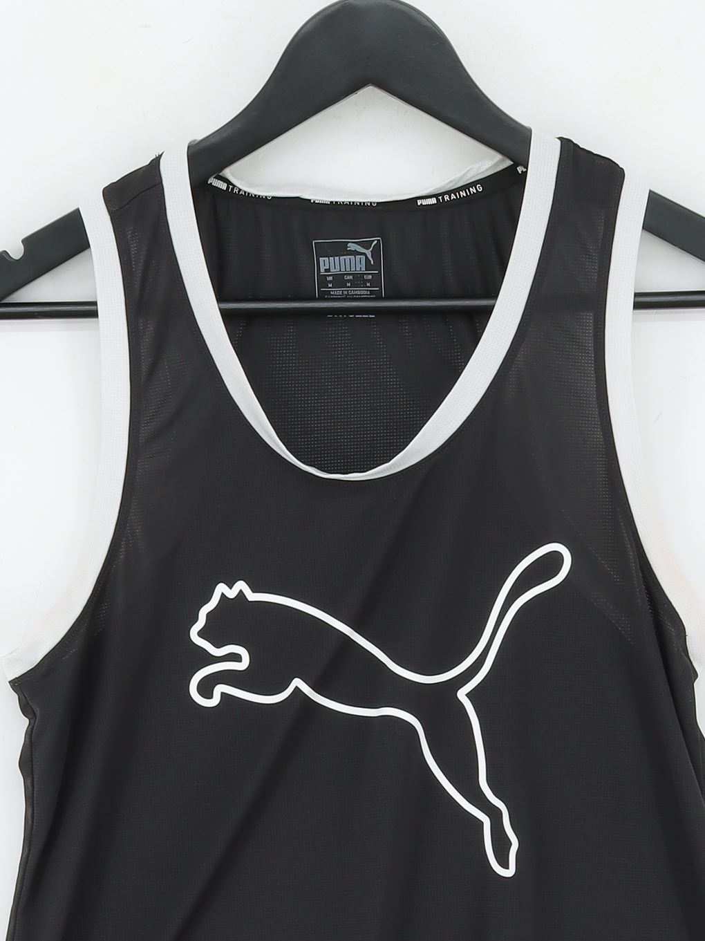 ALTRA Puma T Shirt Uomo M Nera Stampa Animalier 100% Altro Basic