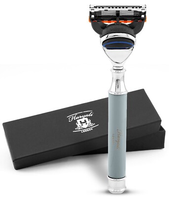 Eleganter 5 Edge Rasierer für Herren, Smart Grip Damenrasierer, Body Face Razor, Grau