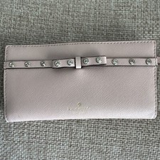 Kate Spade Wallet Pink Leather Spring Credit Cards Zipper Coin
