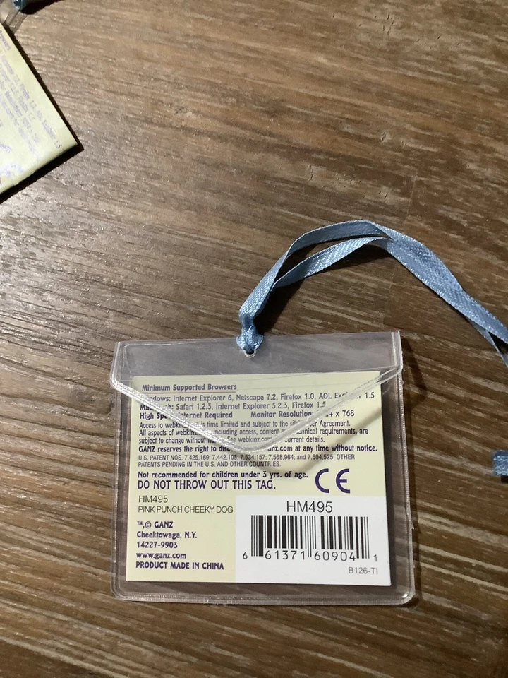 Webkinz Pink Punch Cheeky Dog Code ONLY GANZ Unused Virtual Pet 2011 Shipped - Image 3 of 3