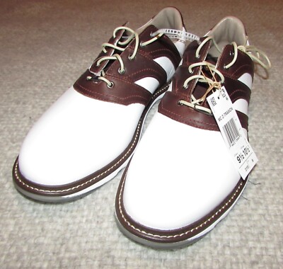 ADIDAS MC Z-TRAXION White/Brown Spikeless Golf Shoes Men's Size